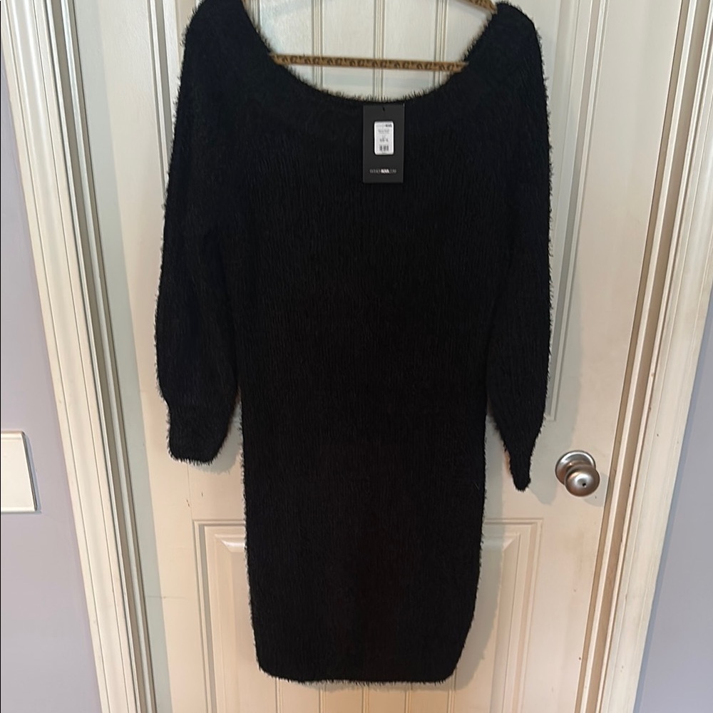 Fashion Nova Black Bella Off Shoulder Dress